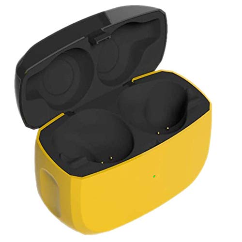 Estuche de Carga de Repuesto Compatible con Jabra Elite Active 65t y Jabra Elite 65t,Cubierta Protectora de Auriculares inalámbricos (Solo Carcasa del Cargador, Auriculares no incluidos) (Amarillo)