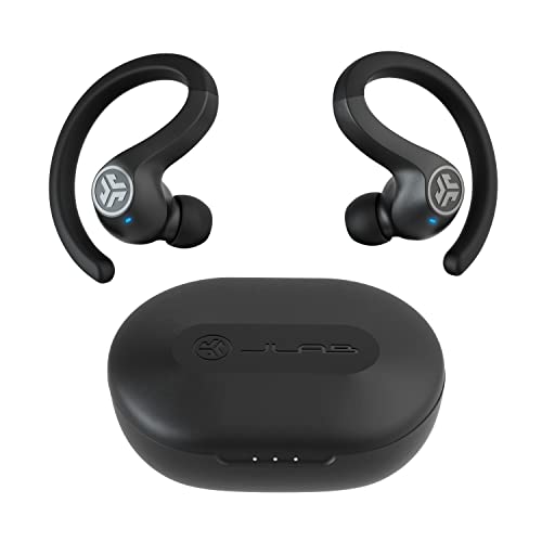 JLab JBuds Air Sport Auriculares Inalambricos Deportivos Bluetooth - Audifonos Inalambricos True Wireless con Caja de Carga USB, Bluetooth Headphones IP66 a Prueba de Sudor Sonido Eq3, Negro