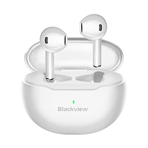 Blackview Auriculares Inalambricos, Airbuds 6 Auriculares Inalambricos Bluetooth 5.3, Cascos Inalambricos Bluetooth/Cancelación de Ruido/HiFi Estéreo/IPX7 Impermeable/Control Táctil