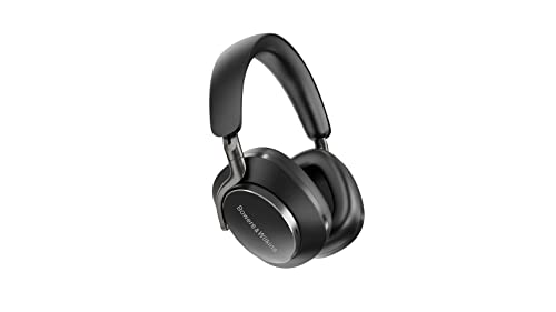 Bowers & Wilkins PX8 Flagship Auriculares inalámbricos con cancelación de Ruido con Bluetooth 5.0 y Carga rápida, 30 Horas de reproducción de Alta resolución y micrófono Integrado, Color Negro