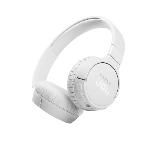 JBL Tune 660NC Auriculares supraaurales inalámbricos con bluetooth y cancelación de ruido, Sonido Pure Bass, hasta 44h de música de música continua, color blanco