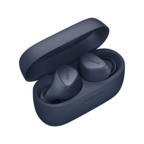 Jabra Elite 3 Auriculares Inalámbricos Bluetooth - Realmente Inalámbricos con aislamiento del ruido - 4 micrófonos - Graves intensos - Sonido a medida y modo mono - Azul marino