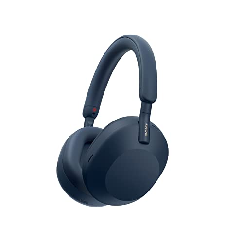 Sony WH-1000XM5 Auriculares Inalámbricos, Noise Cancelling, 30 Horas de Autonomía, Optimizados para Alexa y Asistente de Google, con Micrófono Incorporado para Llamadas de Teléfono, Azul Midnight