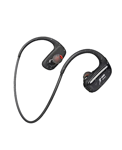 CYBORIS Auriculares Inalambricos Deportes Natación Auriculares Bluetooth 5.0 IPX7 Impermeables, 16GB Reproductor MP3, Auriculares Running Deportes con Micrófono de Cancelación de Ruido (Negro)