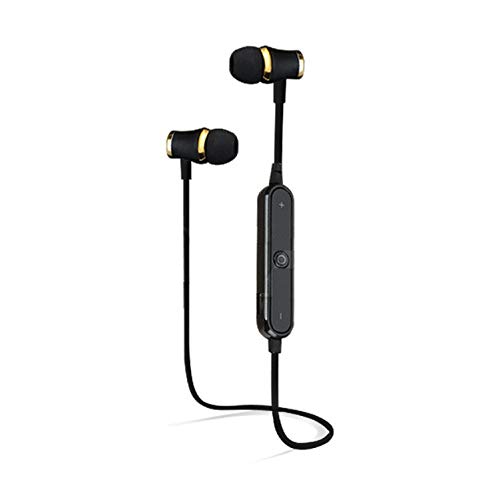 Auriculares Bluetooth con Anillo para Huawei P Smart+ 2019 - Smartphone inalámbrico - Mando a Distancia - Sonido Manos Libres - Color Negro