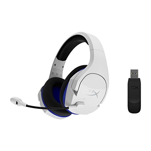 HyperX Cloud Stinger Core – auriculares inalámbricos para juegos de PS4 y PC; ligeros; controles deslizantes de acero duraderos, micrófono con cancelación de ruido