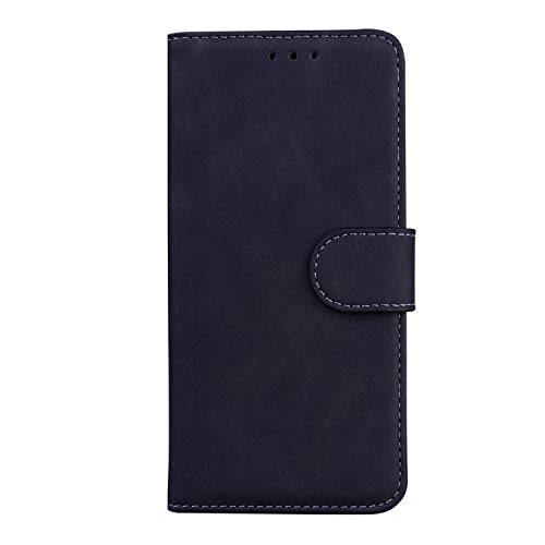 Funda para Huawei P Smart 2020, Cartera Case de Cuero PU de Estilo Limpio y Sencillo Amigable con la Piel, Protección de Cierre Magnético Fundas para Huawei P Smart 2020-Negro