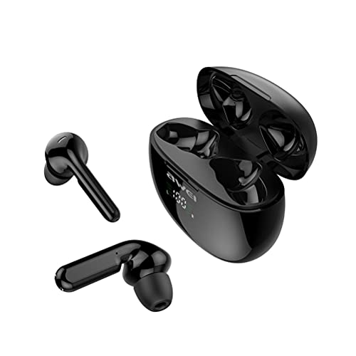 Auriculares Inalámbricos, Auriculares Bluetooth Auriculares Estéreo, Auriculares A Prueba De Agua, Sonido Inmersivo, Primas, Auriculares De Bajo, Negro, Negro