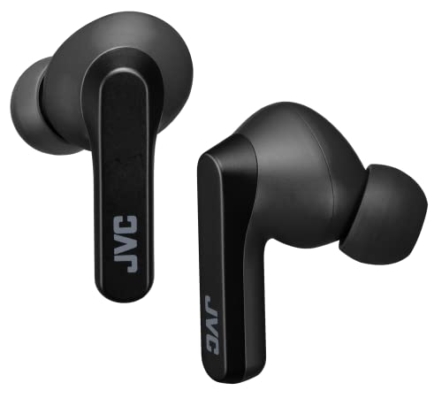 JVC HA-A9T-B - Auriculares inalámbricos con funcionamiento con sensor táctil, uso de una sola oreja, IPX5, Bluetooth 5.1, batería de larga duración (hasta 30 horas)