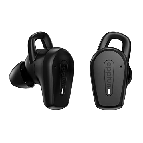 eppfun Auriculares inalámbricos Noise Cancelling, 6 Micrófonos Auriculares Bluetooth 5.2 con cancelación Inteligente de Ruido, Qualcomm aptX-Adaptive Latencia Ultrabaja Earbuds