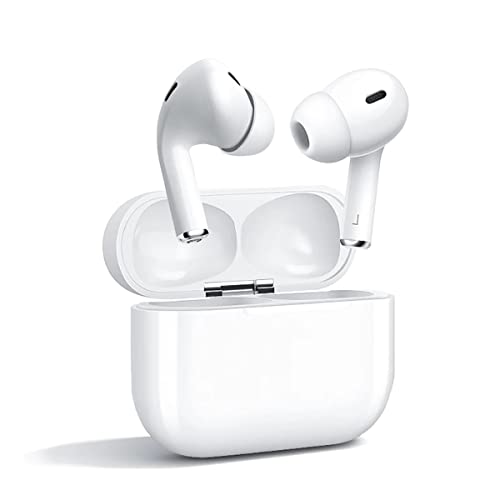 [Certificato MFi Apple] AirPods Auriculares Inalámbricos, In-Ear Auriculares Bluetooth 5.2 con HD Mic, Inalambricos Bluetooth, IP7 Impermeable Carga inalámbrica para iOS Android