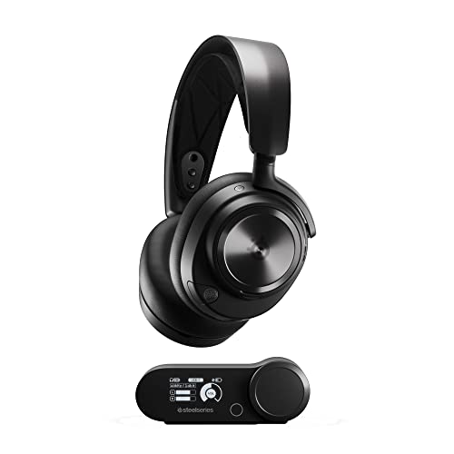 SteelSeries Arctis Nova Pro Wireless - Auriculares gaming multisistema - Controladores premium Hi-Fi - Cancela ruido - Infinity Power System - PC, PS5, PS4, Switch, Mobile