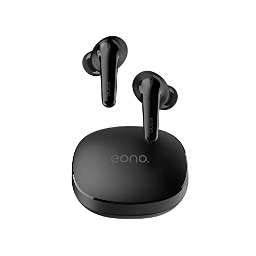 Amazon Brand Eono Auriculares diseñados por Harman, inalámbricos, cancelación de ruido activa, 7+ horas de reproduccion, IP55, USB-C, Llamadas, Hi-Fi, Bluetooth - negro