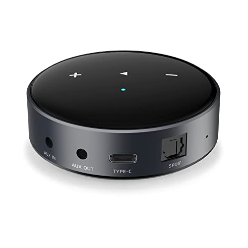 WiiM Mini AirPlay 2 Reproductor de Audio Inalámbrico, Estéreo de Multizona, Altavoz Frontal, Funciona con Alexa y Siri, Transmisión de Audio de Alta Resolución Desde Spotify, Amazon Music, etc.