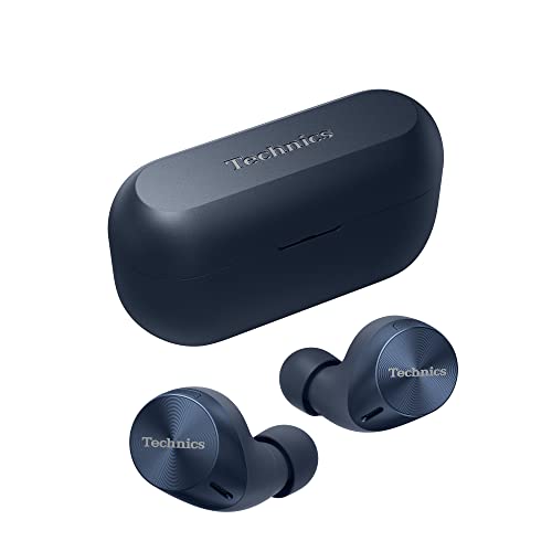 Technics EAH-AZ60M2EA Auriculares Inalámbricos Cancelación De Ruido,Bluetooth Multipunto,Cómodos Intraurales, Micrófono Incorporado,Ajuste Personalizable, 7 Horas De Tiempo De Reproducción,Azul Noche