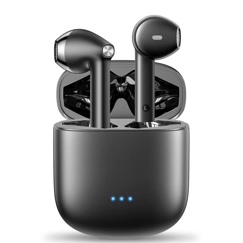 Auriculares Inalámbricos Bluetooth 5.3 Deportivos con 4 Micrófonos, ENC Noise Reduction, Estéreo HiFi, 32 Horas de Reproducción,IPX6 Impermeable,Toque Inteligente,para iPhone Xiaomi Samsung Huawei