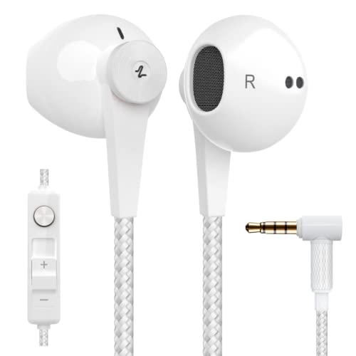 Ludos Nexus Auriculares In Ear con Cable y Microfono, 5 Años de Garantía, Auricular con Jack, Cascos Musica con Graves Potentes, Cascos para iPhone, Samsung, Mi, Xiaomi, Huawei,Android, PC, Tablet