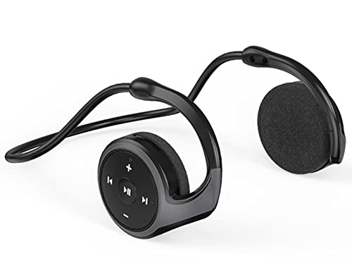 XUJAIOLQP Auriculares Deportivos Bluetooth 5.0, Compatible con Tarjeta TF y Radio FM, Auriculares con Cancelación de Ruido CVC8.0, 12 Horas de Reproducción para Correr, Ciclismo, Gimnasio