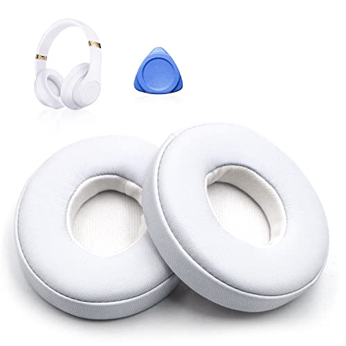 Almohadillas de Repuesto para Beats Solo 3 & Solo 2 Wireless,Almohadilla Auriculares Compatible,Almohadillas de Repuesto Profesionales con Cuero de proteína Suave Espuma de Memoria de Aislamiento