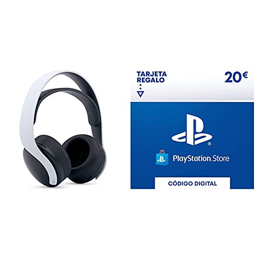 Playstation Auriculares inalámbricos Pulse 3D 5Sony, Tarjeta Prepago PSN 20€ | PS5/PS4/PS3 | Código de Descarga PSN - Cuenta española