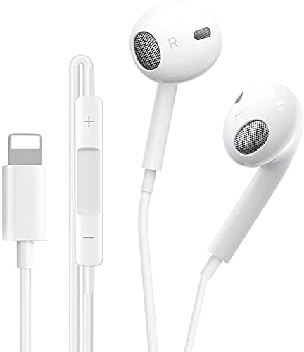 Auriculares para iPhone 13,Auriculares con Aislamiento de Ruido Soporte Control de Volumen de Llamadas,Cascos iPhone 13,Compatible con iPhone 13/13 Pro/12/11/XR/X/XS/8/8P, Soporta Todo el Sistema iOS