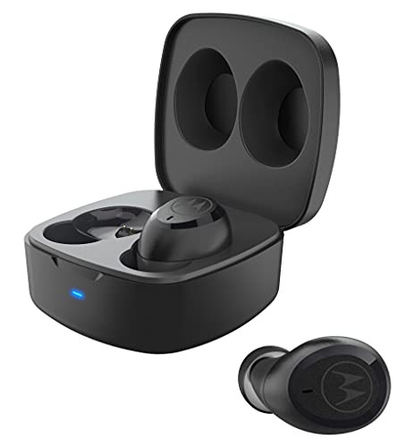 Motorola VerveBuds 100 - Auriculares Inalámbricos - In Ear Mini Auriculares Bluetooth 5.0 - Waterproof IP55 y 14h con Estuche de Carga - Compatible con Alexa, Siri y Google Assistant