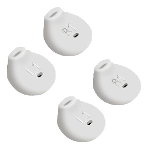 Reemplazo Auricular Almohadillas para Sony WI-SP500 Inalámbrico Auriculares - Silicona Audífono Aislamiento de Ruido Puntas Cubierta (Blanco)