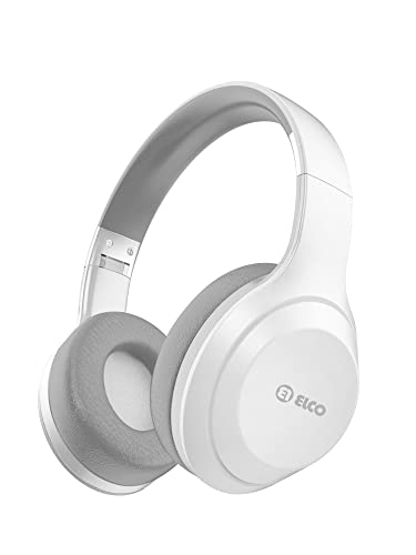 Elco Cascos Auriculares inalámbricos Bluetooth Plegable. Blanco o Negro