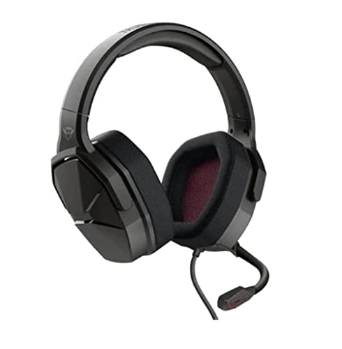 Trust Gaming Cascos GXT 4371 Ward Auriculares Gamer con Micrófono Plegable, Cómodo, Altavoces Activos de 50 mm, Cable Trenzado, para PS4, PS5, PC, Nintendo Switch, Xbox One, Xbox Series X - Negro