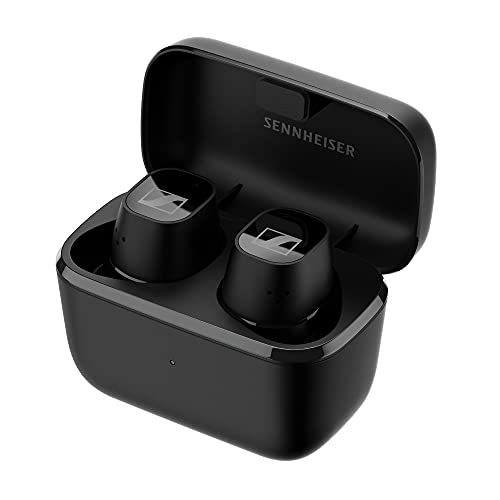 Sennheiser Auriculares CX Plus True Wireless intraaurales, Bluetooth con cancelación activa de ruido, controles táctiles personalizables, IPX4 y batería de 24 horas de duración, negro