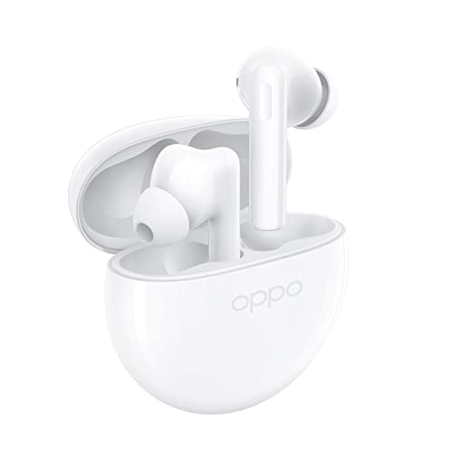 OPPO Enco Buds 2 - Auriculares inalámbricos, Cancelación de ruido, Bluetooth 5.2, Resistencia al agua IP54 - Blanco