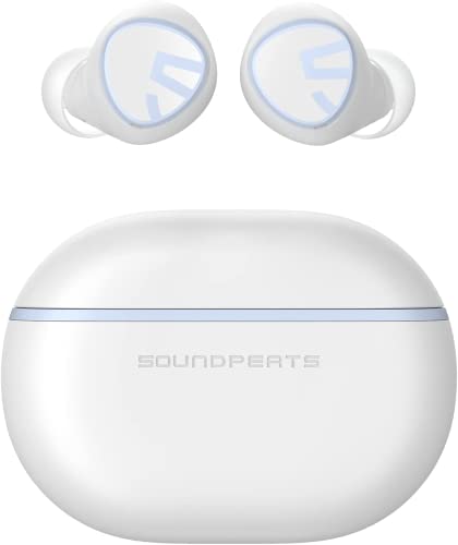 SoundPEATS Mini Auriculares Inalámbricos Auriculares Bluetooth 5.2 Auriculares Estéreo In-Ear con AI Speech Cancelación de Ruido para Llamadas, Control Táctil, Total 20 Horas, Modo Twin / Mono