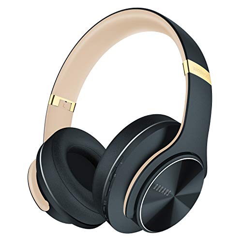 DOQAUS Auriculares Bluetooth Diadema[52 Hrs de Reproducción] Alta fidelidad Estéreo Auriculares Inalámbricos con 3 Modos EQ,Micrófono Incorporado,para Móviles/iPhone/Xiaomi/Android-Gris Asfalto