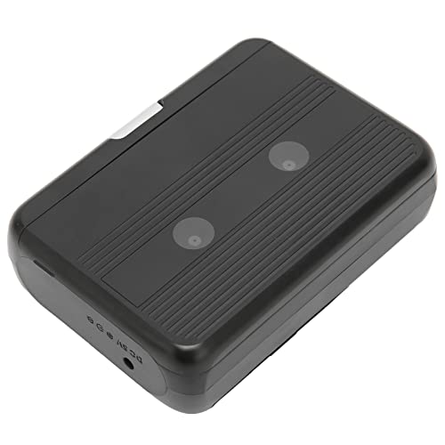 TON007B Cassette Bluetooth, con Auricular Auto Reverse 35 Mm Se Desliza a la Función de Reproductor Reproductor Estéreo Negro (Negro)