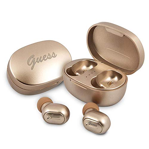 Guess Auriculares Bluetooth GUTWST30GO TWS + Base de Carga Dorada