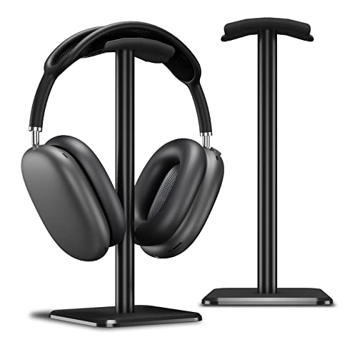 Alyvisun Soporte Auriculares [Base Pesada y Altura más Alta] Soporte de Cascos Ganchos para Todos los Auriculares de Juego/Escritorio