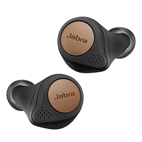 Jabra Elite Active 75t Amazon Edition Auriculares deportivos inalámbricos con Cancelación Activa de Ruido y batería de larga duración para llamadas y música , Negro Cobre