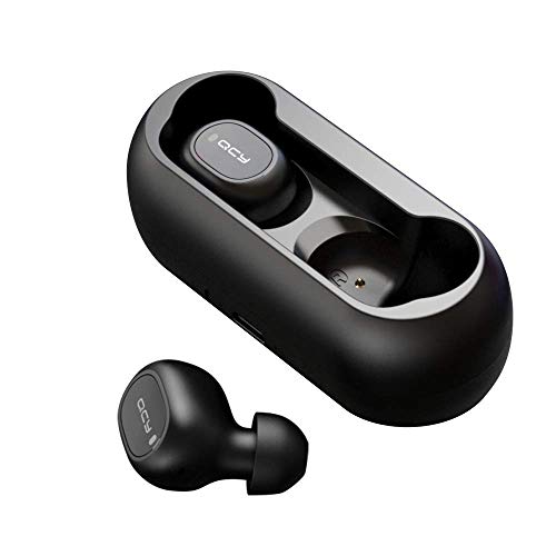 HOMSCAM Auriculares Bluetooth, Auriculares inalámbricos Bluetooth 5.0 Sonido Estéreo Auricular Mini Twins In-Ear Auriculares Carga Rapida Resistente al Agua con Caja de Carga