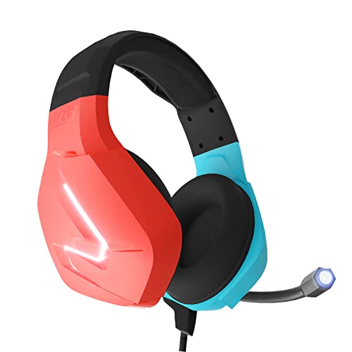 Orzly RX-H20 PC Gaming Headset (Red Blue)