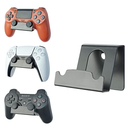 Monzlteck Soporte de pared para controladores PS5/PS4/PS3, colgador DualSense/DualShock4, metal sólido (paquete de 2)