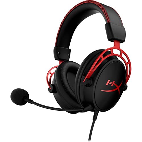 HyperX Cloud Alpha Pro - Auriculares gaming profesionales (con cable trenzado extraíble y micrófono de cancelación de ruido, compatible con PS4, Xbox One y platformas de 3.5 mm) negro [importado USA]