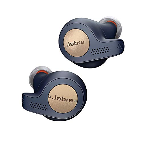 Jabra Elite Active 65t, Auriculares Deportivos Bluetooth con Cancelación Pasiva de Ruido y Sensor de Movimiento, Auténticas Llamadas Inalámbricas y Música, Azul Cobre