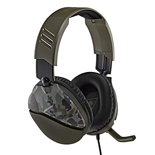 Turtle Beach Auriculares para juegos Recon 70 Camo Green para Xbox Series X|S, Xbox One, PS5, PS4, Nintendo Switch y PC