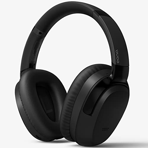 Amazon Brand - Eono Auriculares Inalámbricos con Cancelación Activa de Ruido - ANC Eonoheadphone 1 Cascos Inalámbricos Bluetooth 5.2 con Micrófono, USB-C, Hi-Fi, 40+ Horas de Reproducción(Negro)