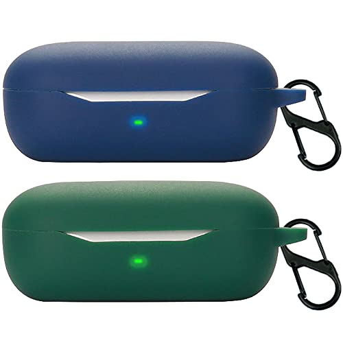 Akancy Compatible con la Funda para Auriculares Huawei Freebuds SE , [Admite Carga inalámbrica] [Funda 4tectora a Prueba de Golpes] Funda 4tectora de Silicona para Auriculares (Blue Green)