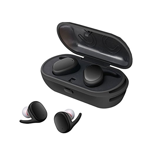 Nuevos auriculares estéreo inalámbricos, táctiles, a prueba de agua, con Bluetooth, tamaño pequeño (color negro).