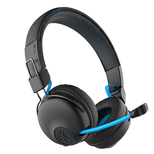 JLab Audio Cascos Gaming Play - Auriculares Gaming Con Mic Y 22+ Hora De Juego, Auriculares Inalambricos Bluetooth Para Juegos Móviles, Cable Aux Compatible Para Consolas De Juegos