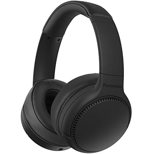 Panasonic RB-M300BE-K Auriculares Inalámbricos Bluetooth, Control por Voz, XBS Potenciador de Bajos, Cable de 1,2 m, Duración de la Batería de Hasta 50 h, Negro