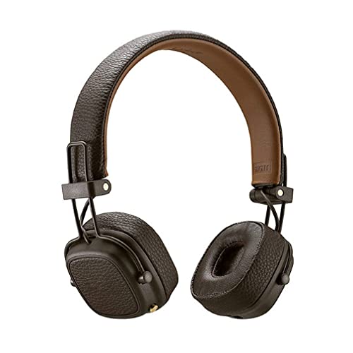 Auriculares Supraaurales con Cancelación Activa De Ruido Inalámbrico Hi-Fi Estéreo Bluetooth 5.0 Auriculares De Música Plegables con Micrófono, Apt-X De Baja Latencia, Apt-X HD,Marrón