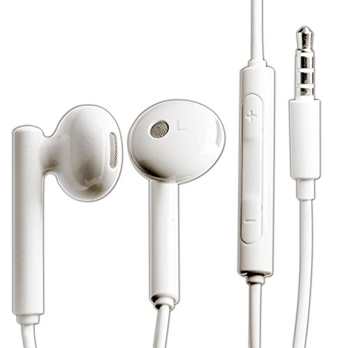 Huawei AM-115 - Auricular original en color blanco para Huawei Ascend G300/G330 Auriculares con control de volumen y micro